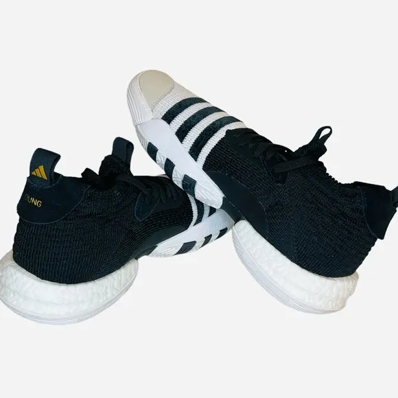 Adidas Trae Young 2 Casual Basketball Shoe Black/White H06477 Men's Size 7.5