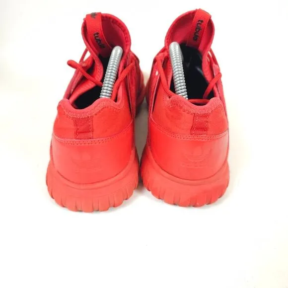 Adidas Tubular Triple Red Radial Red Mens Casual Sneaker Size 5.5 shoes