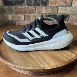 adidas Women's Ultraboost Light Boost Running Shoes Sneakers Black White 7.5