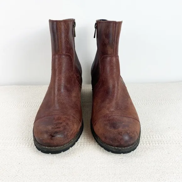 AETREX Leather Autumn Ankle Booties Womens size EU 42 US 10.5-11