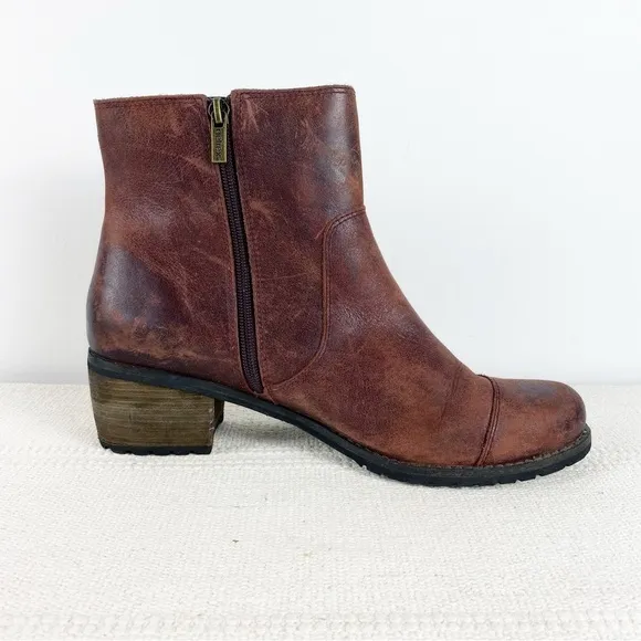 AETREX Leather Autumn Ankle Booties Womens size EU 42 US 10.5-11