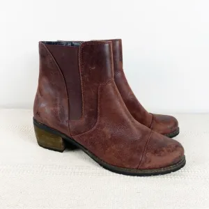 AETREX Leather Autumn Ankle Booties Womens size EU 42 US 10.5-11