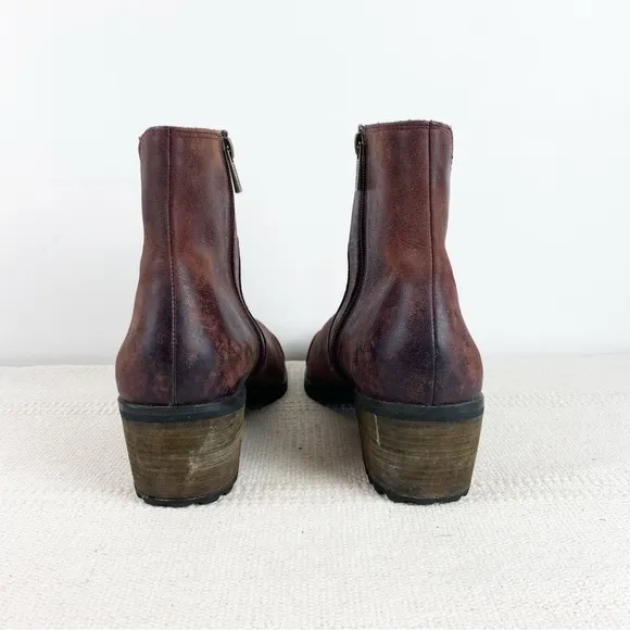AETREX Leather Autumn Ankle Booties Womens size EU 42 US 10.5-11