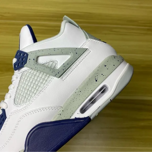 Air Jordan 4 Retro’Midnight Navy’ Basketball Casual Shoes Sneakers Size M8/ W9.5