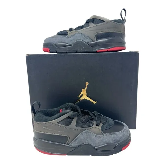 Air Jordan 4 RM TD Bred FQ7937060 Black/Varsity Red/Anthracite Size 10C