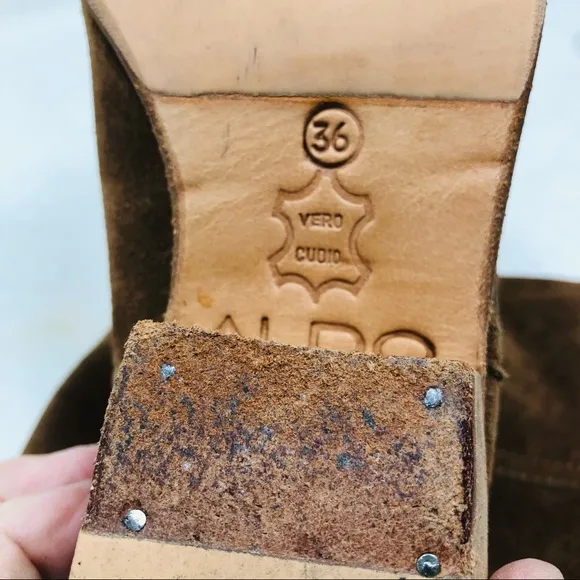 Aldo Brown Suede knee Boots
