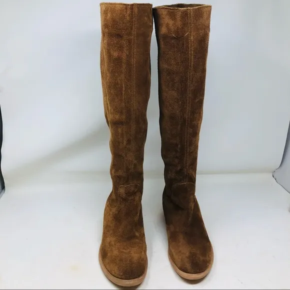 Aldo Brown Suede knee Boots