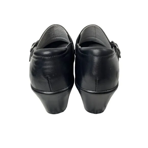 Alegria Halli Black Nappa leather clogs Sz 37