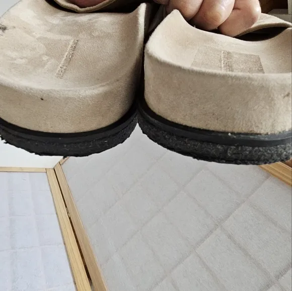 Alexander Wang Beige Slide Sandals