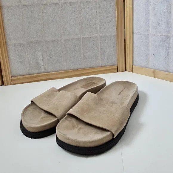Alexander Wang Beige Slide Sandals