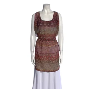 Alexis Silk Printed Tunic / Mini Dress – Size Small