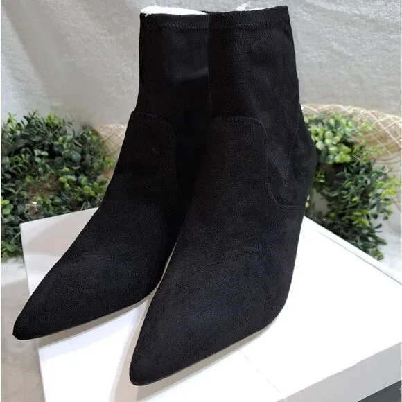 Alfani Bambey Womens Faux Suede Heels Ankle Boots