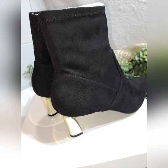 Alfani Bambey Womens Faux Suede Heels Ankle Boots