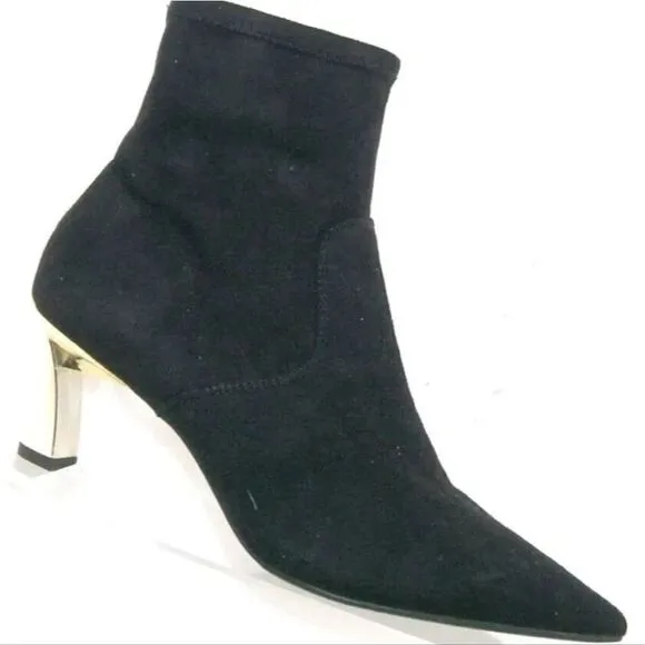 Alfani Bambey Womens Faux Suede Heels Ankle Boots