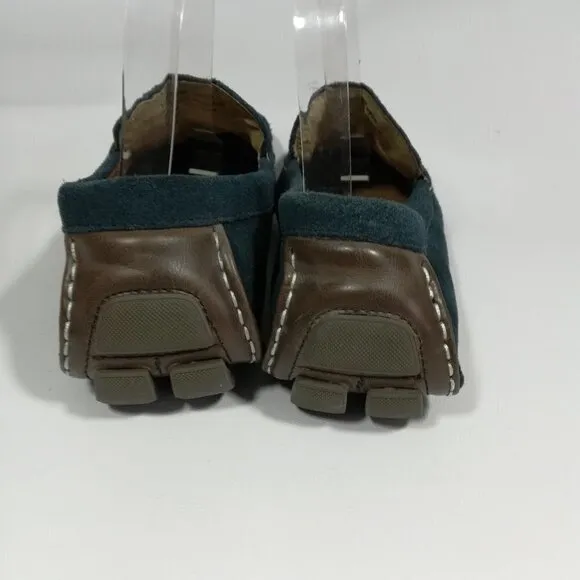Alfani Blue Leather Driving Moccasins Size 7