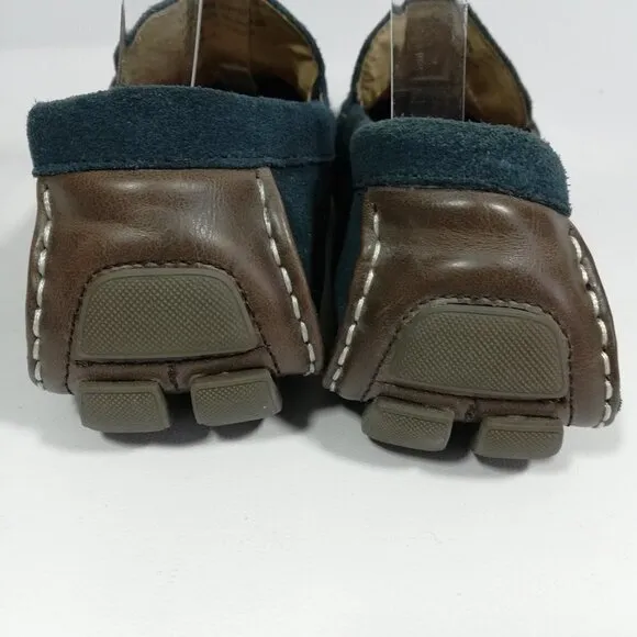 Alfani Blue Leather Driving Moccasins Size 7
