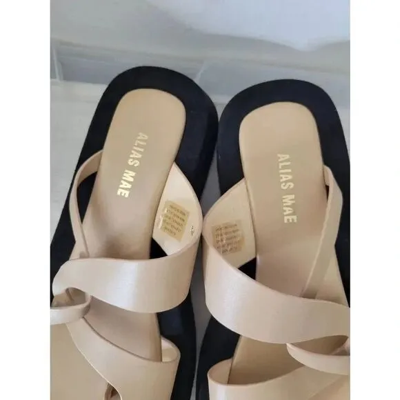 Alias Mae Polo Natural Leather Sandals 38, US 7 $197