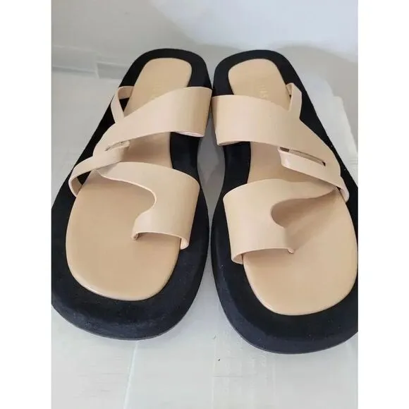 Alias Mae Polo Natural Leather Sandals 38, US 7 $197
