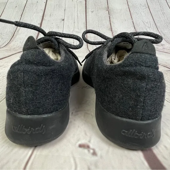 ALLBIRDS Wool Runners women's dark grey comfortable flexible sneaker shoe, sz 9