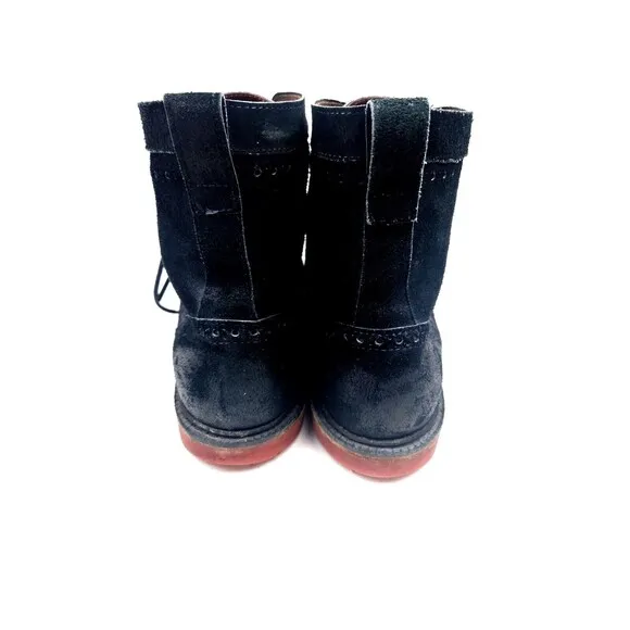 Allen Edmonds &quot;CARSON CITY&quot; Men’s Sz 13 D Black Suede Leather Boots USA Made