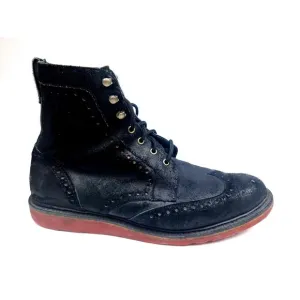 Allen Edmonds &quot;CARSON CITY&quot; Men’s Sz 13 D Black Suede Leather Boots USA Made