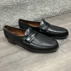 Allen Edmonds Bergamo Black Leather Penny Loafers Dress Shoes Men's 11.5 A