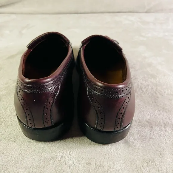 Allen Edmonds Bridgeton Dress Shoes Men's Size 9B Leather Kiltie Tassel Loafers