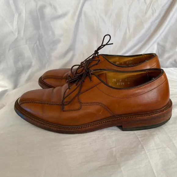 Allen Edmonds Hillcrest Mens Bourbon Oxford Casual Dress Shoes Loafers SZ 7.5 D