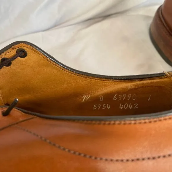 Allen Edmonds Hillcrest Mens Bourbon Oxford Casual Dress Shoes Loafers SZ 7.5 D
