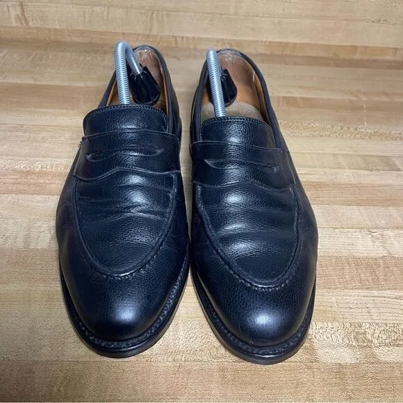 Allen Edmonds Parkland Mens Penny Loafers Shoes size 9 Model 3216 Black Leather