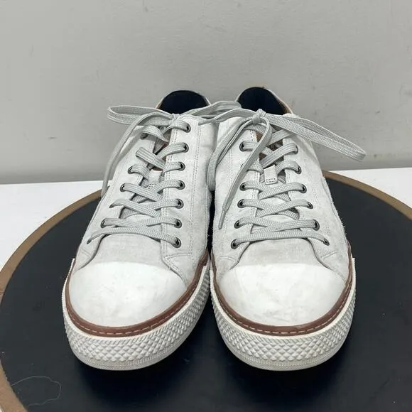 Allen Edmonds Shoes Men 12.5 D Pasadena Sneaker Gray Suede Casual Shoe Preppy