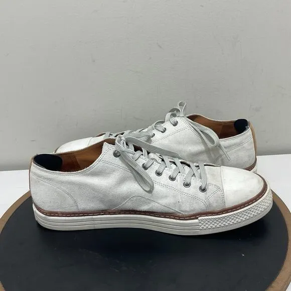 Allen Edmonds Shoes Men 12.5 D Pasadena Sneaker Gray Suede Casual Shoe Preppy