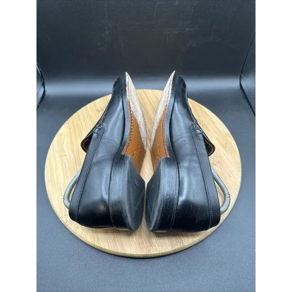 Allen Edmonds Steen Men’s Size 6.5 E Slip On Black Shoes Oxford Loafers