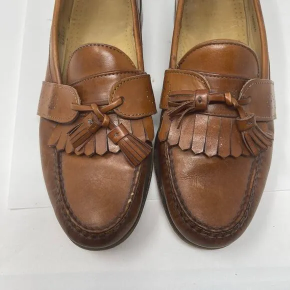 Allen Edmonds Waterville Mens Brown Tassel Loafers Shoes sz 10.5