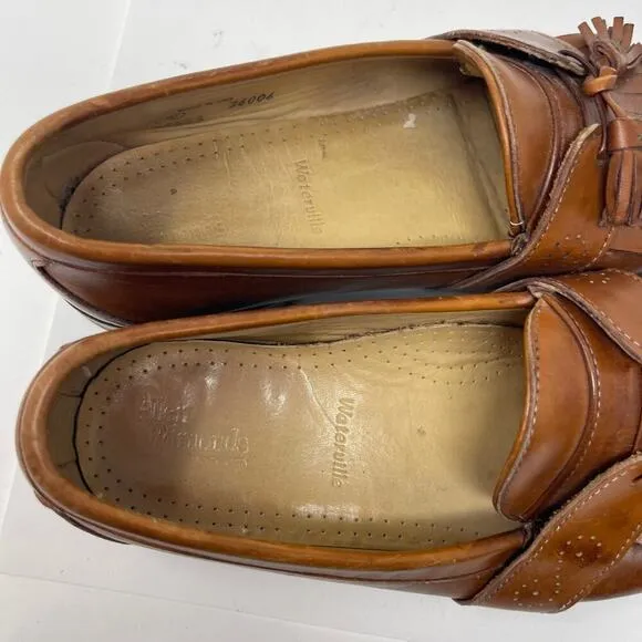 Allen Edmonds Waterville Mens Brown Tassel Loafers Shoes sz 10.5