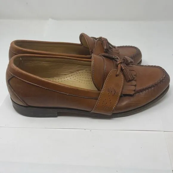 Allen Edmonds Waterville Mens Brown Tassel Loafers Shoes sz 10.5