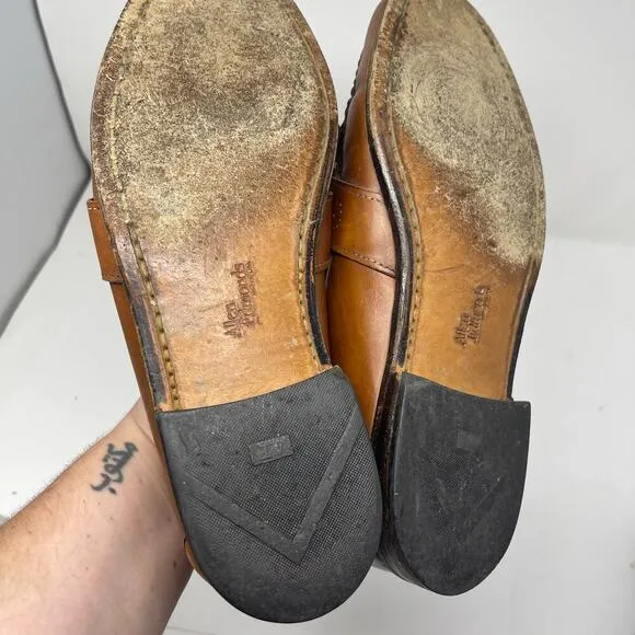 Allen Edmonds Waterville Mens Brown Tassel Loafers Shoes sz 10.5