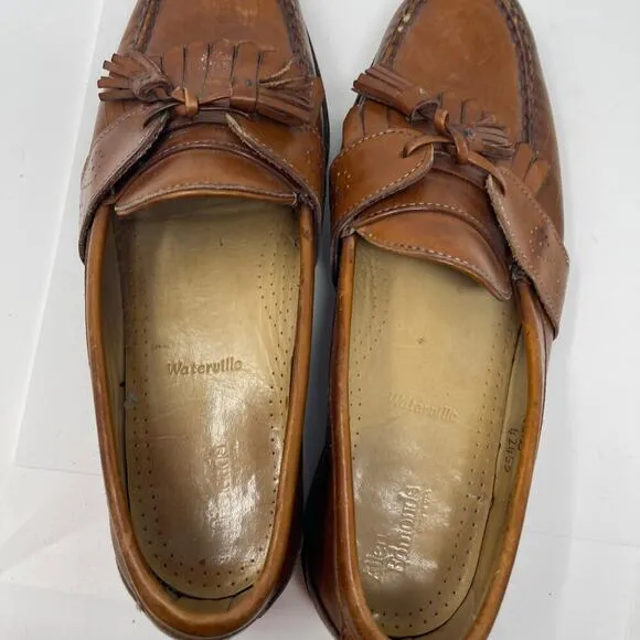 Allen Edmonds Waterville Mens Brown Tassel Loafers Shoes sz 10.5