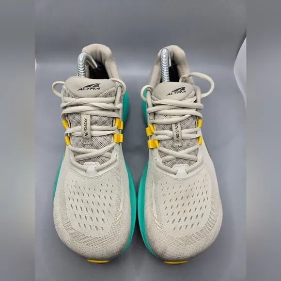 Altra Provision 7 Gray Blue Yellow Athletic Running Shoes  Men's Size 8.5