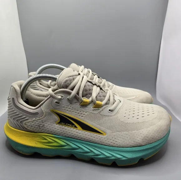 Altra Provision 7 Gray Blue Yellow Athletic Running Shoes  Men's Size 8.5