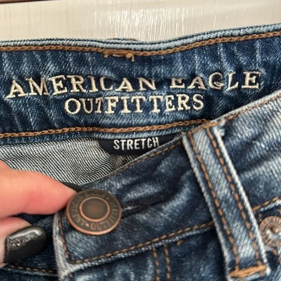 American Eagle Outfitters Hi-Rise Festival Distressed Shorts w/ Sequined Pockets