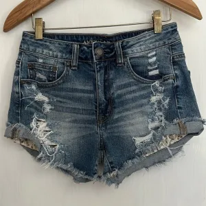 American Eagle Outfitters Hi-Rise Festival Distressed Shorts w/ Sequined Pockets