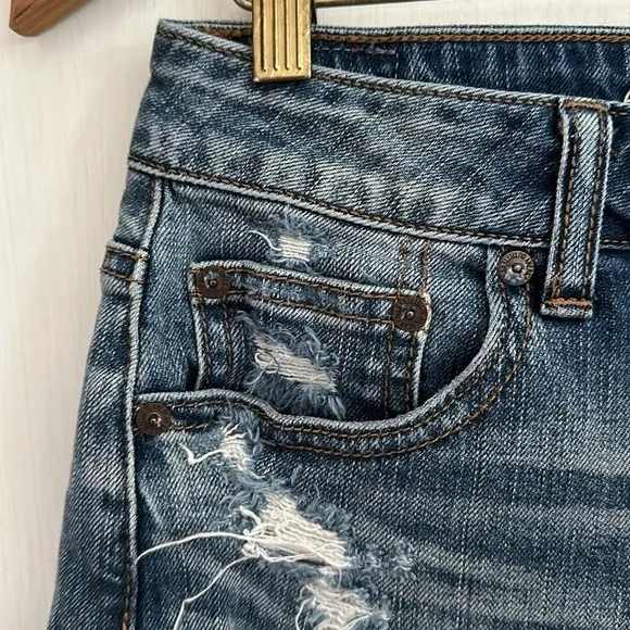 American Eagle Outfitters Hi-Rise Festival Distressed Shorts w/ Sequined Pockets