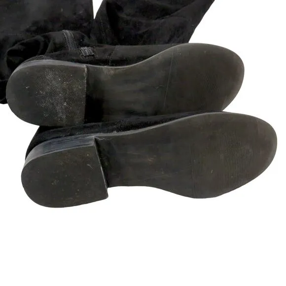 American Eagle Over-The-Knee Black Suede Tall Boots Size 6