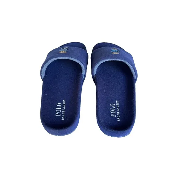 American Flag Bear Polo Ralph Lauren Sandals Slides Men's Size 9 New In Box