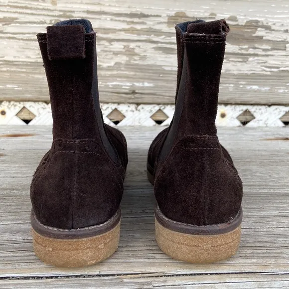 Anna Fidanza Suede Loyola Chelsea Boots Made in Italy Women's Size 6