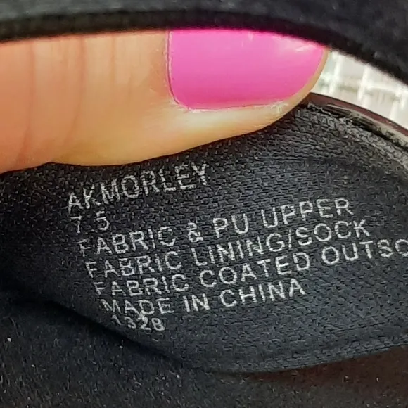 Anne Klein Sport Ankle Strap Comfort Sandals Small Wedge Black 7.5 NEW