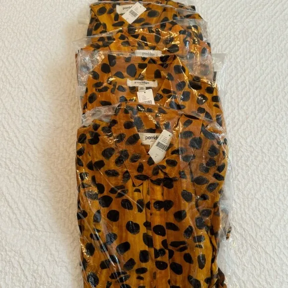 Anthropologie Leopard Maxi Shirt Dress With Belt
