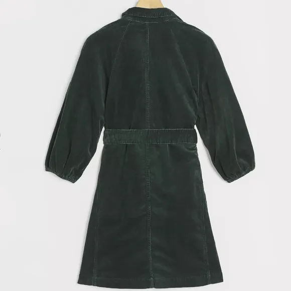 Anthropologie Pilcro Lysette Corduroy Mini Shirtdress
