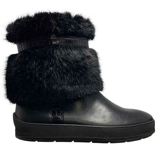 Aquatalia by Marvin K Kamila Leather‎ Faux Fur Waterproof Boots